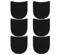 Xindojuz 6 Pcs Shoe Heel Repair Rubber Pads Replacement, Boot Heel Replacement Repair Shoe Sole Protector, Anti-Slip Glue Heels Pads for Men’s & Women’s Shoes, 0.16 Inch (4mm) Thick, Black