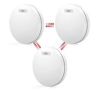 XINDUM Wireless Interlinked Smoke Alarm with 10-Year Sealed Battery, 3 Pack