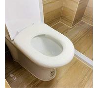XINDUO Soft Thicker Cloth Toilet Seat Cover Pads,Universal thick plush toilet seat-white,Comfortable Plush Toilet Seat Cover