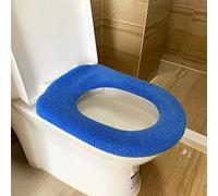 XINDUO Soft Thicker Warm Plush Toilet Cover Seat,Universal thick plush toilet seat-blue,Warm Plush Toilet Seat Lid Cover Pads