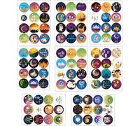 XINDY Eid Mubarak Stickers, 192pcs Ramadan Mubarak Stickers Self Adhesive Ramadan Stickers Eid Stickers Ramadan Kareem Stickers for Eid Party Treat Bags Gifts Decorations Ramadan Party Supplies