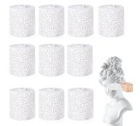XINFAQAQ Plaster Bandages Set of 10, Plaster Bandages for Crafts, 5 cm x 2.7 m, Baby Belly Plaster Print, Plaster Bandage Roll, Plaster Imprint Binding, Quick Drying for Crafts and Model Making