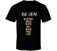 xinfeng Se7en Crime Drama Mystery Movie T Shirt Blacks