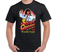 xinfeng Sexual Chocolate T-Shirt Mens Coming to America Randy Watson World Tour 88 Top BlackM