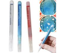 XingBin 3PCS Masking Fluid Pen Set,0.7mm Precision Tip Marker Pen for Watercolor Painting,Art Supplies for Adults,Masking Fluid Covering Liquid Pen,Drawing Pens & Arts and Crafts #White & Blue &Red