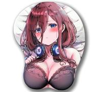 Xingbiyou Anime 3D Mouse Pad Nakano Miku, The Quintessential Quintuplets Silicone Gel Wrist Rest Support Ergonomic Mousepads Gaming for Otaku's Gift