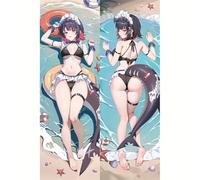 Xingbiyou Anime Zenless Zone Zero Dakimakura 50x150cm Ellen Joe Body Pillow Cover Case Double-Sided Print (B)