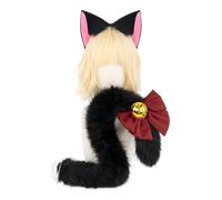 Xingbiyou Tokyo Mew Mew Ichigo Momomiya Cosplay Cat Ears Headband with Tail and Bell