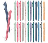 Xingch Pack of 48 Inspirational Retractable Ballpoint Pens with Inspirational Quotes Printed. A Gift for Colleagues, Employees, Classmates, Students and Family Members (Italian)