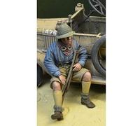 XINGCHANG 1/35 Wwi Anzac Soldier Sitting Resin Model Miniature Figure Unassembly Unpainted