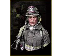 XINGCHANG Resin Model Figure Kits 1/10 City Fire Fighter Bust Toy Resin Model Miniature Kit Unassembly Unpainted