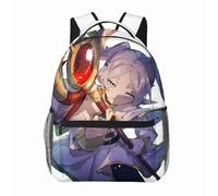 Xingchangda Frieren: Beyond Journey's End Backpack, Fern/Frieren Cartoon Backpack Laptop Bag, 3D Printed Graffiti Anime Schoolbag for School, Travel, Sport