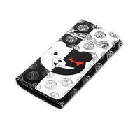 Xingchangda Monokuma Anime Wallet for Men Women Large Capacity PU Leather Wallet with Multiple Card Slots Coin Pouches Anime Gift for Fans