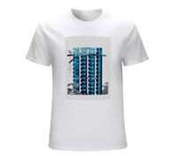 XINGCHEN BAG Cabaret Voltaire Drinking Gasoline Vinyl Artwork T-Shirt Feel Soft for Men White XL