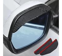 XINGCI 2Pcs Rear View Mirror Rain Guard Suitable for Audi A5 2016-2025, Carbon Fiber Look Eyebrow Cover Anti-Glare Weatherproof Shield Protector