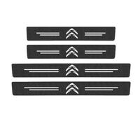 XINGCI 4 Pcs Car Door Sill Protector Strips Set for Citroen C5 Aircross SUV 2018-2025, Carbon Fiber, Reducing Scuff Anti-Scratch, Styling Decoration Accessories