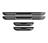 XINGCI 4 Pcs Stainless Steel Car Door Sill Protector Strips for BMW X2 U10 2023-2025, Car Sill Pedal Styling Accessory, Car Door Kick Plates Scuff,Carbon Fiber Texture