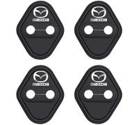 XINGCI 4PCS Silicone Car Door Latch Covers for Mazda 3 Skyactiv, Shock Absorption Silent Guards, Self-Adhesive Car Doors Protective Covers