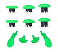 XinGeeek 10-in-1 Thumbsticks Caps and Back Paddles for PS5 Dualsense Edge Controller,6PCS Thumbsticks Replacement 4PCS Rear Paddles for PS5 Dualsense Edge Controller (Green)