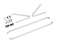 XinGeeek Aluminum Chassis Frame for Tamiya 1/10 Hornet EVO RC Car Chassis Side Frame Accessories (Silver)