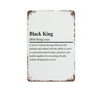 XingFox Black King, Black Pride, Man Definition Matte Poster Vintage Tin Sign for Office/Home/Classroom Decor Gifts - Best Birthday/Thanksgiving 8x12 Inch