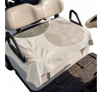 XingFox Boho Geometric Golf Cart Seat Covers, Universal Bench Seat Blanket Towel for Golf Cart, Country Bohemia Ethnic Abstract Motifs Washable 2-Seat Dustproof Protector for Club Car 51x31 Inches