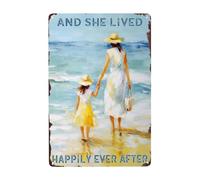 XingFox Brave Loved Strong Metal Tin Signs Positive Quote Tin Poster Boys Bedroom Aluminum Sign Boys Nursery Funny Wall Decor Plaque For Home Coffee Gift For Women Men 8x12 Inch