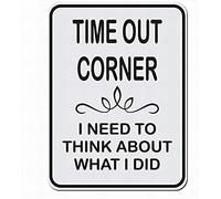 XingFox Lomall TimeCorner I Need To Think About What I Did Sign Metal Signs Funny Tin Sign Poster Decor 8x12 Inch