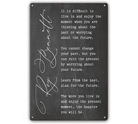 XingFox Roy Bennett Quotes Metal Sign Wall Art Prints Poster Decorative Artwork for Kitchen Decoration Vertical Paintings for Living Room Decor Pictures Aesthetic Modern 8x12 Inch