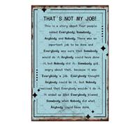 XingFox That'sMy Job Metal Tin Sign Funny Vintage Man Cave Office Poster Wall Art Decor Office 8x12 Inch