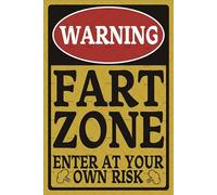 XingFox Tin Sign Metal Wall Poster Fart Zone Warning Enter at your own Risk Decoration Plaque for Business Home Bar Room Garage Garden Man Cave Tin Plaque Funny Alert Style 8x12 Inch