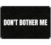 XingFox Vintage Metal Tin Sign Don't Bother ME - 8x12 Inch, Funny Retro Decor for Home, Coffee Bar