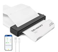 XINGGANG Mobile Printer - Bluetooth Portable Printer Travel Printer for Laptop Mobile Printer A4 for On the Go Supports A4 Thermal Paper Tattoo Transfer Paper