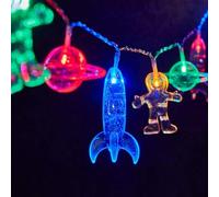 XINGHE Space Children's Fairy String Lights, Battery Operated LED Fairy Lights for Children's Room, 1.5M Lights Wire with 10 LEDs