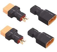 Xingkang 2Pair No Wires Deans T Style Deans Plug to XT90 Female Male Adapter Connector for RC Lipo/NiMH Battery Charger