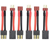 Xingkang 3Pairs RC Lipo Battery Charger Cable for Deans T Plug to Traxxas Adapter Compatible with Slash / Rustler / Stampede / Bandit /E Revo RC Car