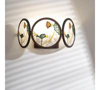 XINGLANT Chinese Ancient Style Enamel Wall Lamp New Chinese Living Room Backdrop Decorative Light Song Dynasty Aesthetics Lighting Fixture