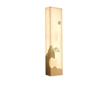 XINGLANT New Chinese Landscape Mood Clouds and StonesWall Lamp Simple Living Room Bedroom Long StripDecorative Light TV Sofa Grillelighting Fixture