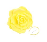 XINGLIDA 1920s Flower Headband For Women Flapper Headpiece Accessories For Cosplay Party Elegant Beading Oversized Rose Headband