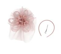 XINGLIDA 20s Theme Event Hairhoop Flapper Styles Headbands With Feathered Mesh Flower Hairband For Costume Event Evening Galas