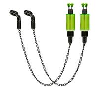 XINGLIDA 2pcs Fishing Bites Alarm Bobbins Hanger Fishing Swingers Sensitive Alarm Swingers Chain Indicators Accessories Tool Supply