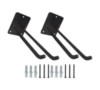 XINGLIDA 2Sets Wall Mounted Garage Tool Hangers Heavy Duty 10Inch Coated Iron Organizers Hooks for Strollers Ladders Tires Wall Mount Garage Storage Hangers
