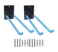 XINGLIDA 2Sets Wall Mounted Garage Tool Hangers Heavy Duty 10Inch Coated Iron Organizers Hooks for Strollers Ladders Tires Wall Mount Garage Storage Hangers