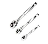 XINGLIDA 3Pcs Ratcheting Wrench 3/8 1/4 1/2inch Ratcheting Tool for Tight Space Automotive Repair Home Improvement Easy Socket Wrench Steel Socket