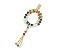 XINGLIDA Adjustable Glass Bead For Ramadans Celebrations Handmade Tassels Hand Chain With Multicolor Crystal Beads Adjustable Crystal Prayer Wristband