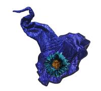 XINGLIDA Adjustable Witch Hat Wizard Hat With Detachable Flower For Halloween Party Dressingup Music Fesitval Headwear Accessory