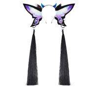 XINGLIDA Butterfly Headbands Party Wear Devil Eye Long Tassels Headwear For Music Festivals Photo Props For Halloween Photography