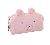 XINGLIDA Cartoon Furry Pencil Case Pen Pouches High Capacity Pencil Bag Travel Makeup Bag for Women Girl Student 20x10cm Zippered