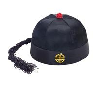 XINGLIDA Chinese Emperors Hat With Braids For Chinese Themed Parties And Festivals Halloween Emperors Hat Costume