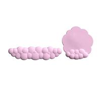 XINGLIDA Cloud Keyboard Pad Typing Wrist Rest Palm Hand Wrist Mat Foam PU Memory Cotton Palm Rest Combo Pad Ergonomic PainRelief Cute Desk Accessory Non Slip Set